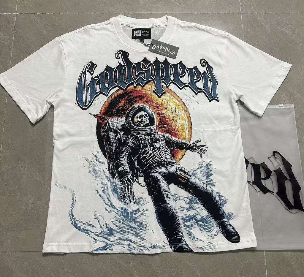 Godspeed Space Tour Astronaut Graphic T-Shirt
