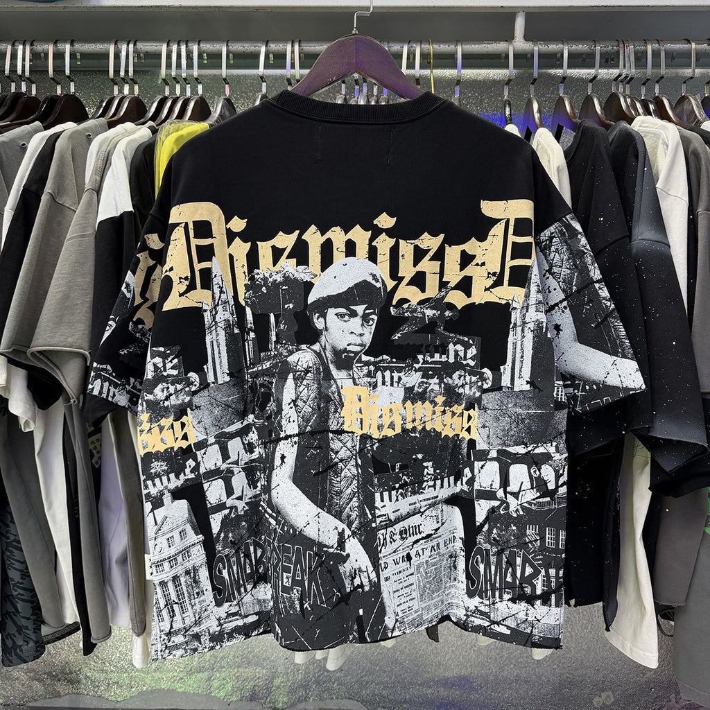 BKYS Revival Dismiss Photo-Collage Cropped T-Shirt