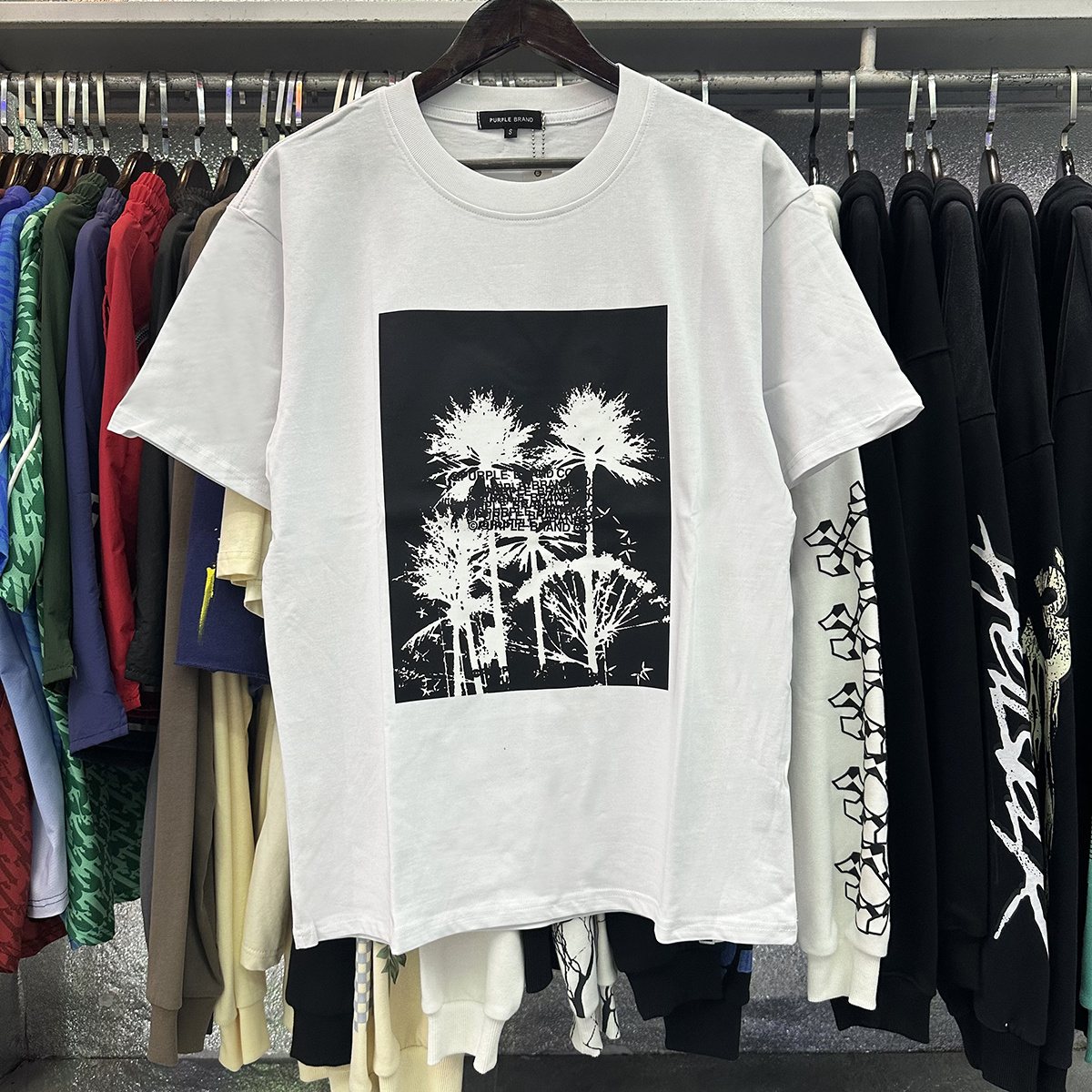 Purple Brand Palm Tree Graphic Short-Sleeve T-Shirt