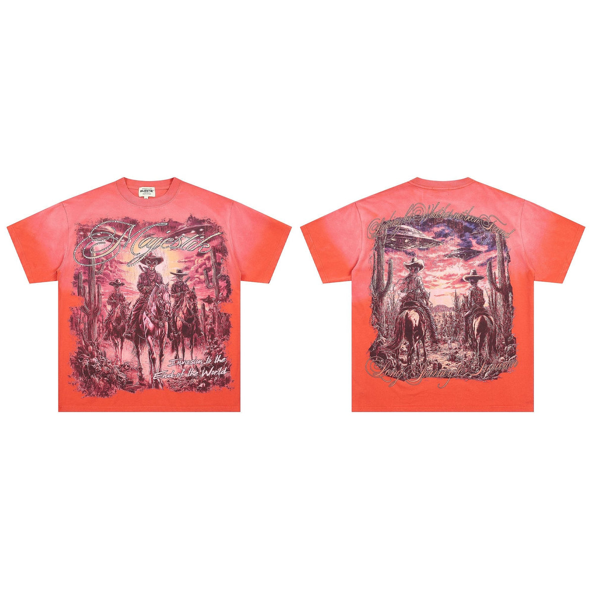 MAJESTIK Western UFO Graphic T-Shirt