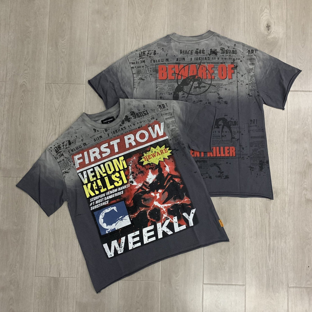 FIRST ROW Breaking News Venom Kills Graphic T-Shirt