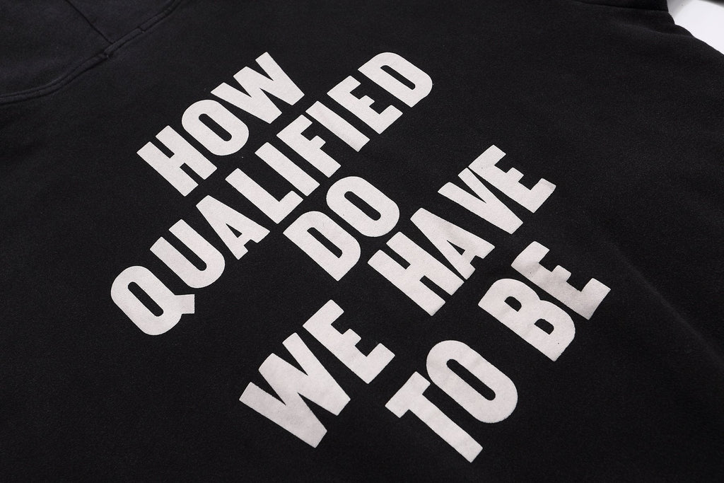Fear of God Black Text Graphic Pullover Hoodie