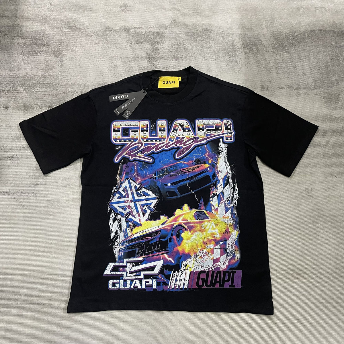 GUAPI Racing Car Graphic T-Shirt