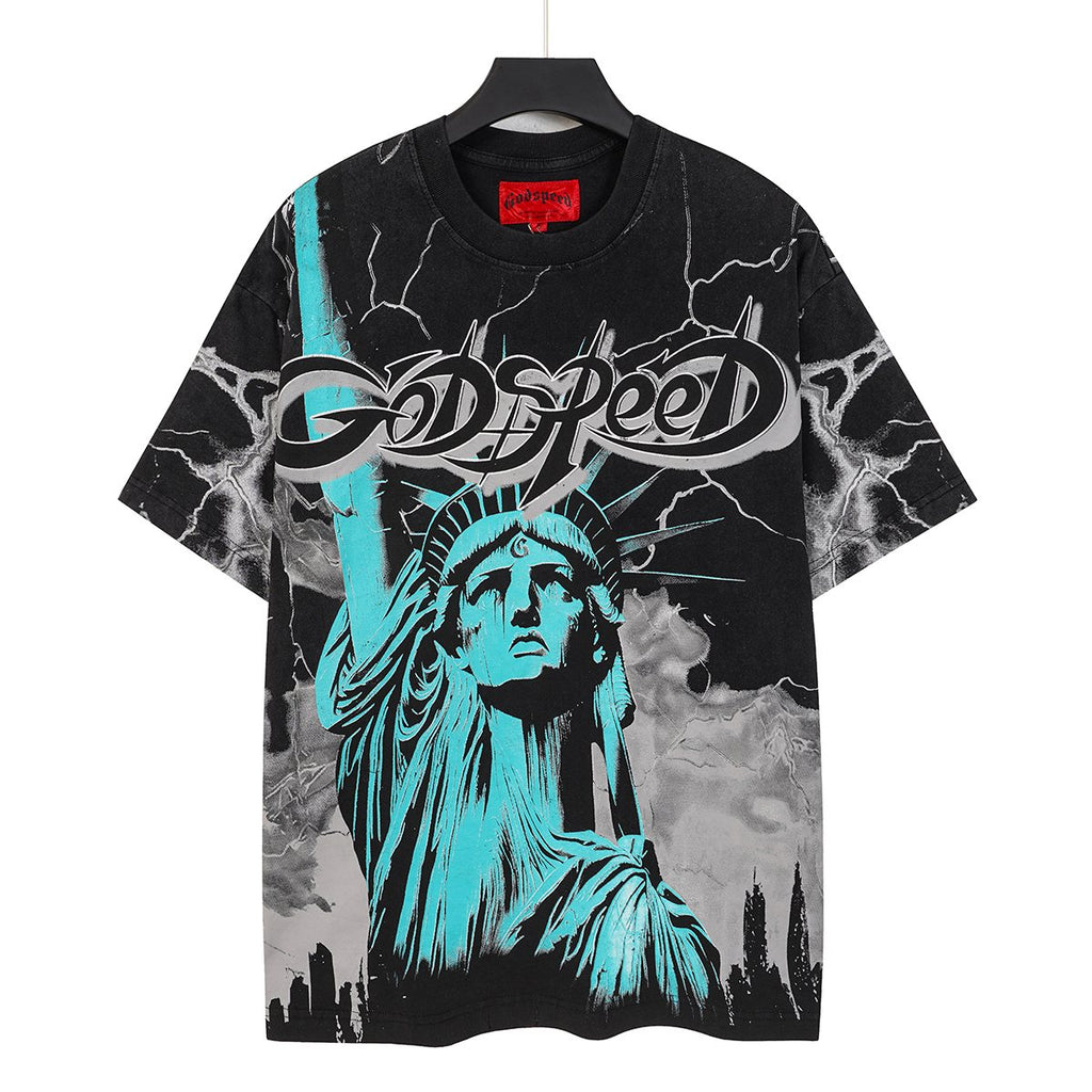 Godspeed Statue of Liberty Graphic T-Shirt
