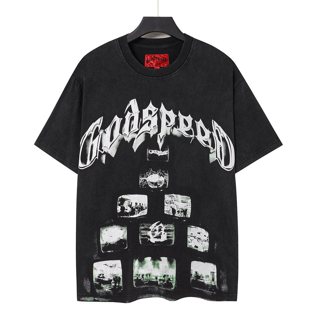 Godspeed Rock Graphic Washed T-Shirt