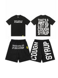 THAT'S A AWFUL LOT OF COUGH SYRUP Bold Wordmark Short-Sleeve Set