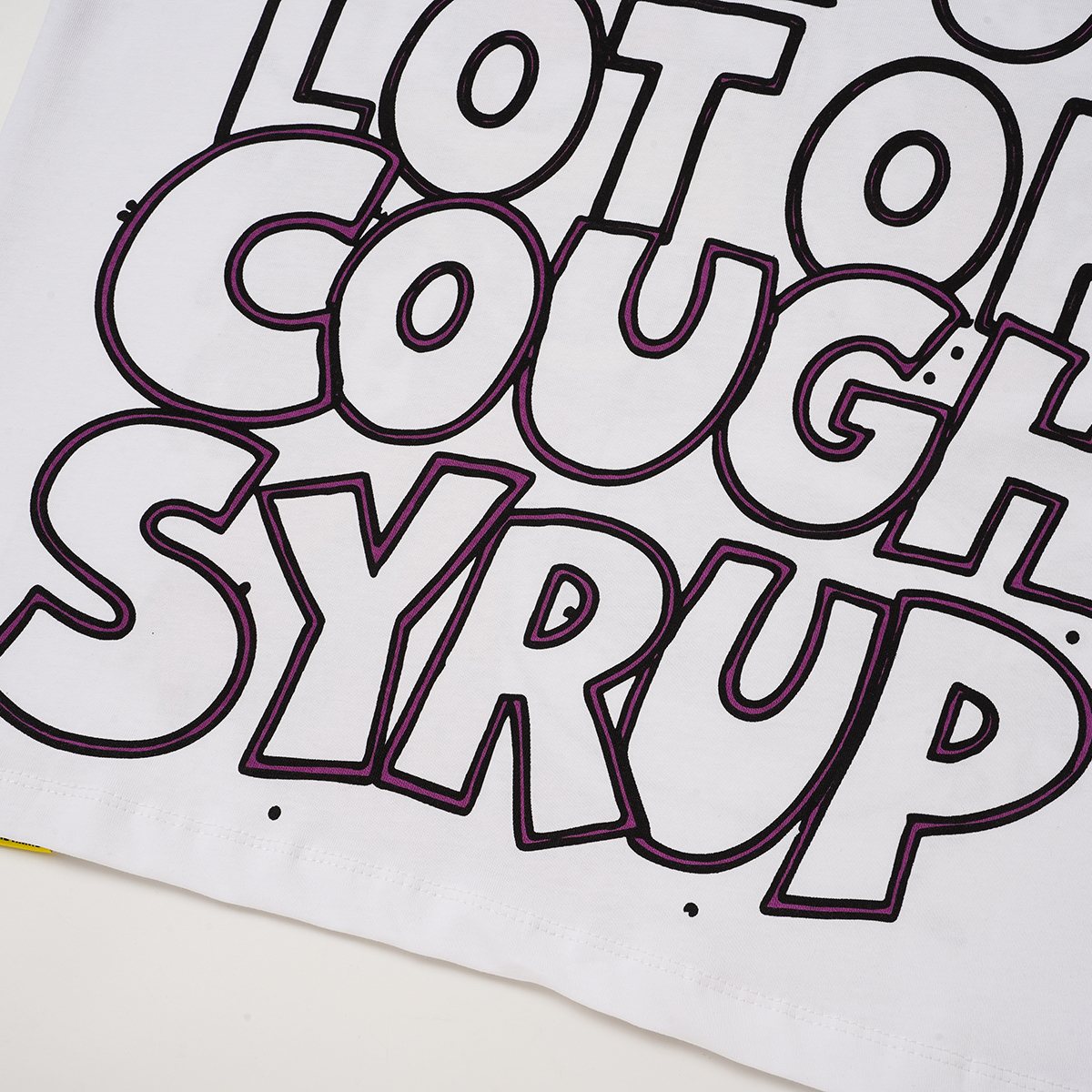 THAT'S A AWFUL LOT OF COUGH SYRUP Cartoon Ringer T-Shirt