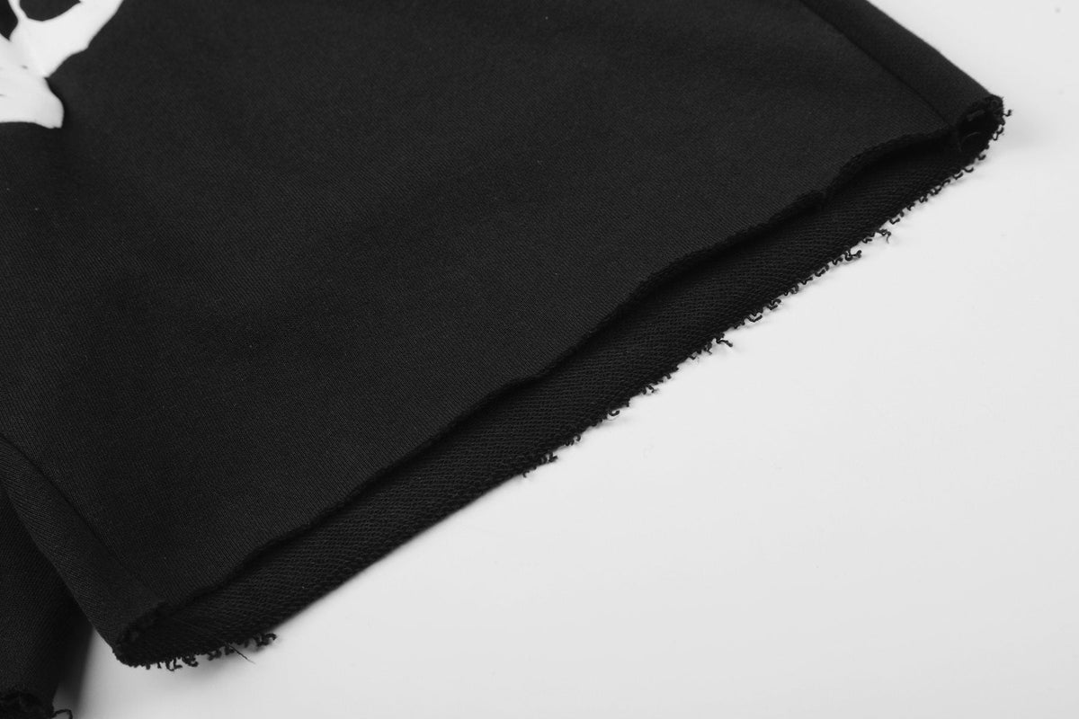 Sp5der Black Graphic Shorts
