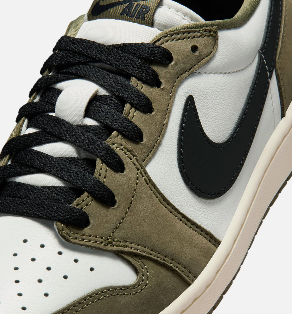 Air Jordan 1 Low OG Men's Lifestyle Shoe - Medium Olive / Black / Summit White / Sail