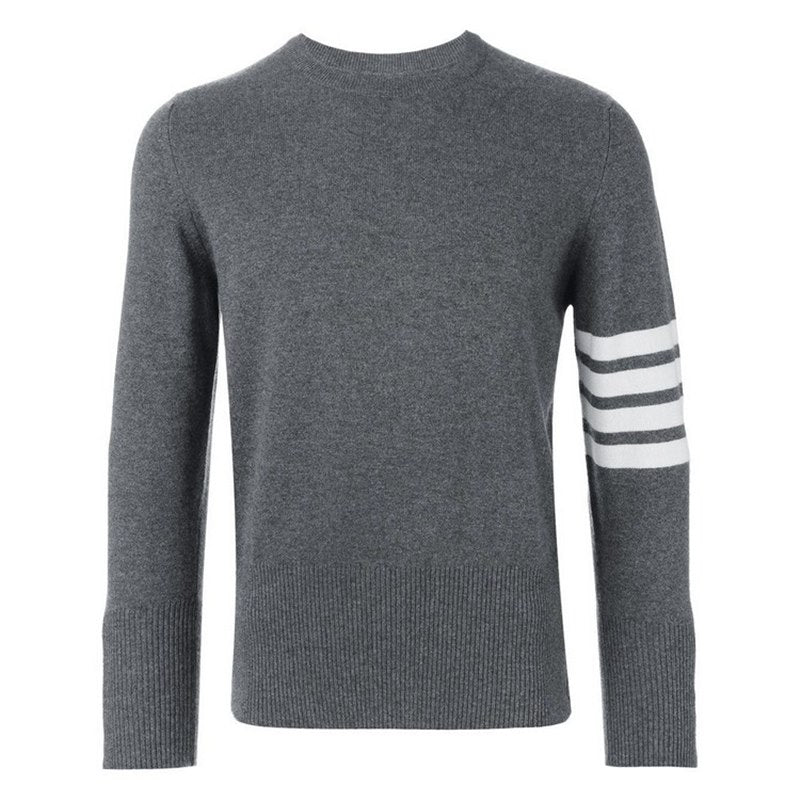 Classic Four-Bar Couples Wool Sweater - 100% Cotton Made in Japan | Thom Browne