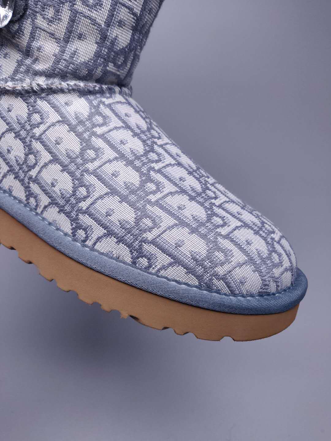 Dior-Inspired Textured Snow Boot — Grey | New Arrival | In Stock