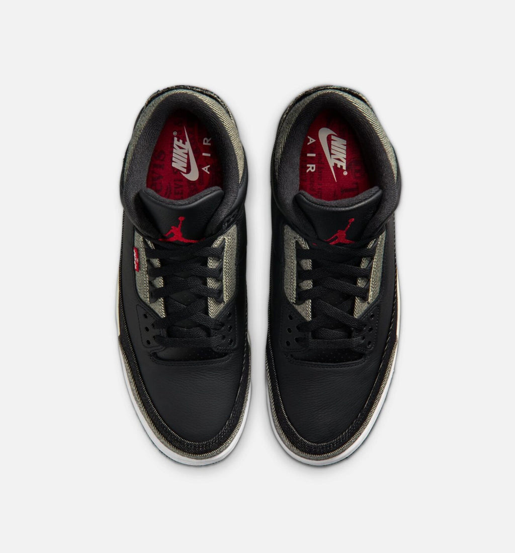 Air Jordan 3 x Levi's "Black and White" Men's Shoe – Denim/Black/Gym Red