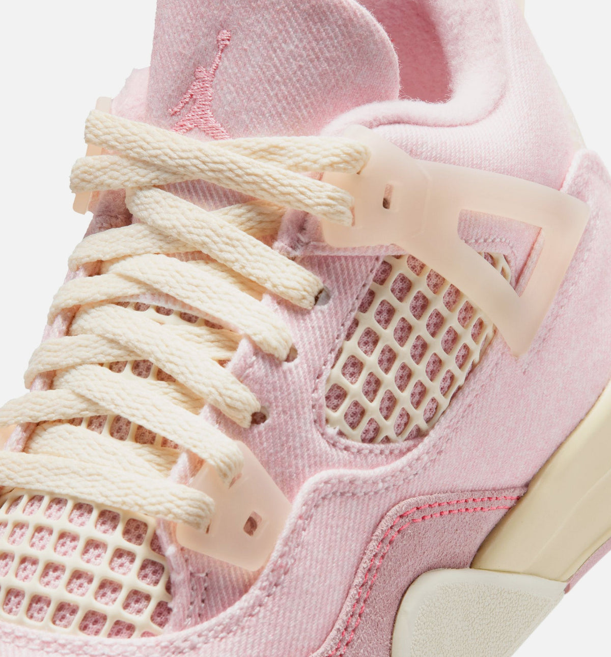 Air Jordan 4 Retro Pink Pearl and Iced Carmine Preschool Sneakers