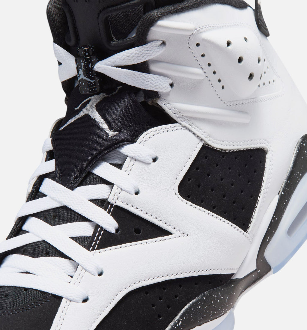 Air Jordan 6 Retro Black and White Men's Sneakers