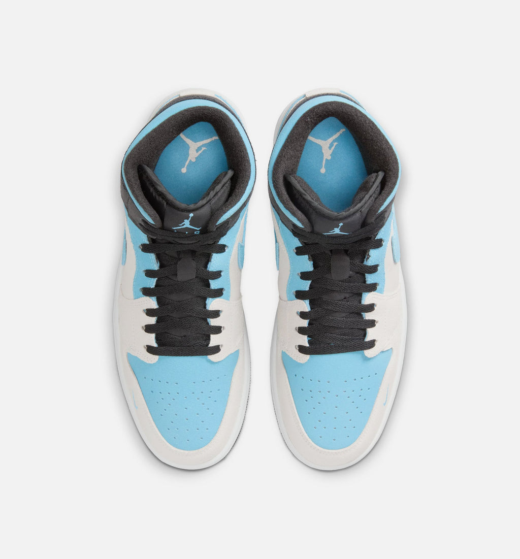 Air Jordan 1 Mid SE Men's Sneakers – Summit White / Blue Chill / Black