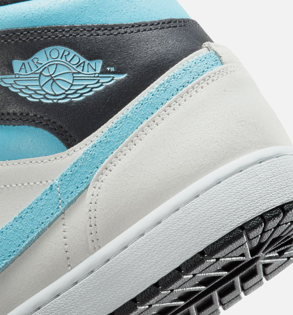 Air Jordan 1 Mid SE Men's Sneakers – Summit White / Blue Chill / Black