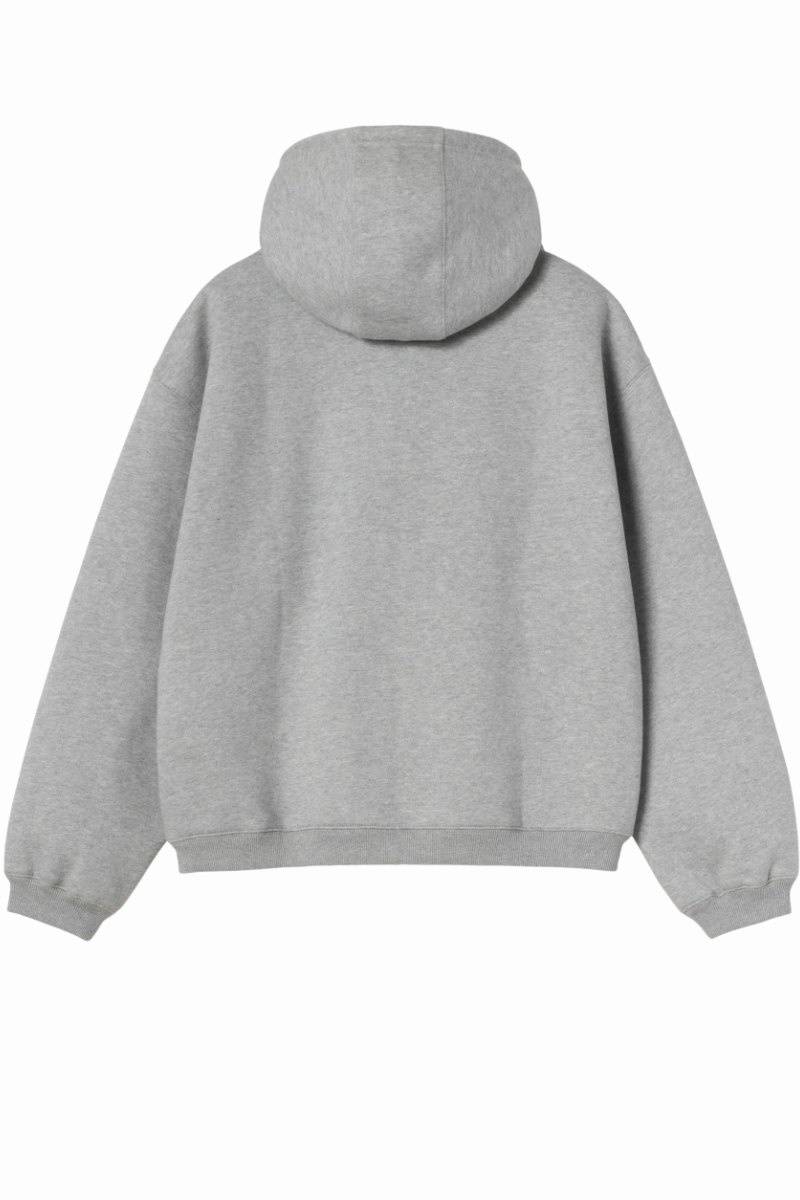 CARHARTT WIP HOODED EBBERT JACKET Grey Heather / White