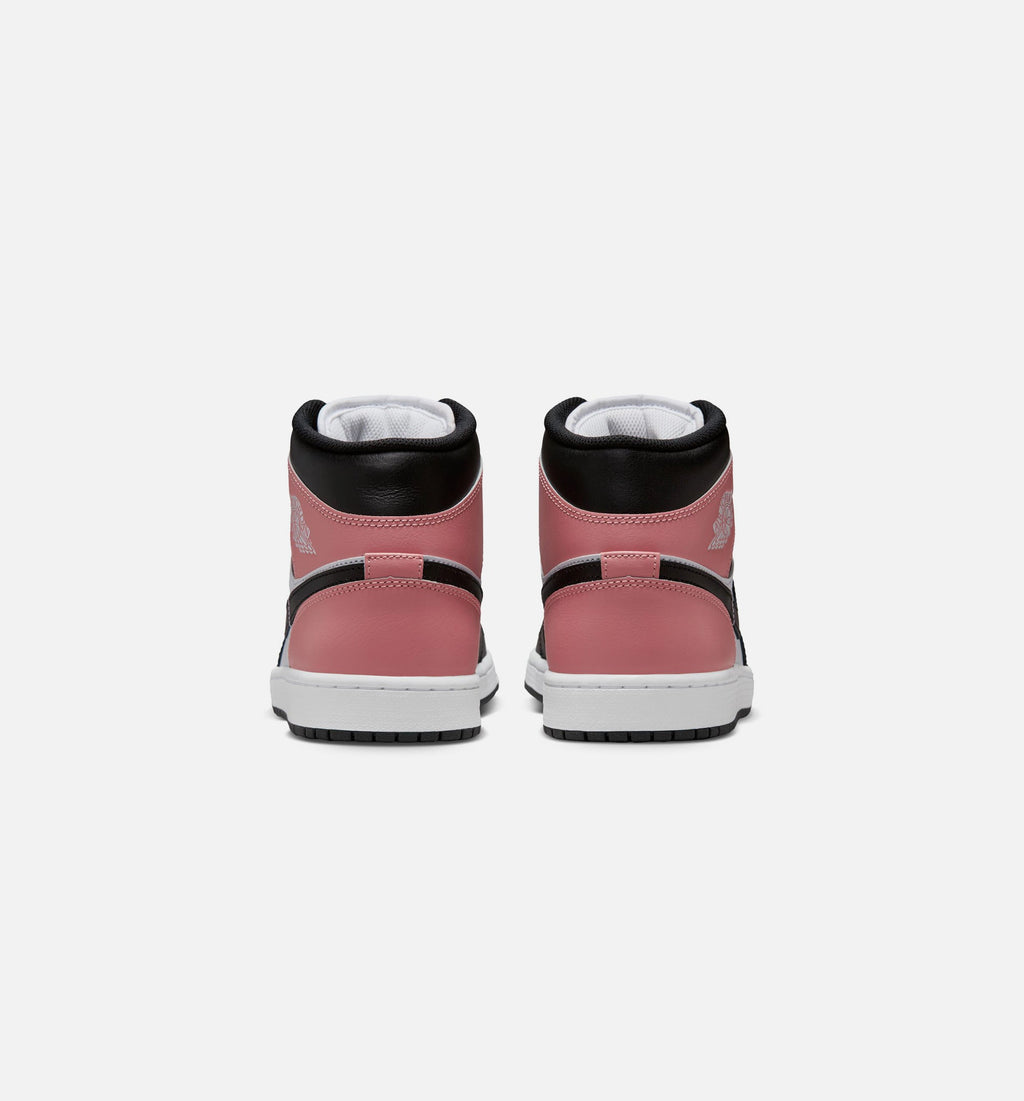 Air Jordan 1 Mid Men's Sneakers – White / Rust Pink / Black