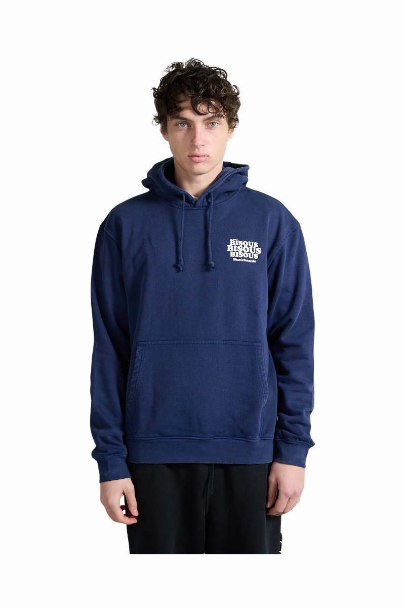 BISOUS SKATEBOARDS GREASE HOODIE Navy