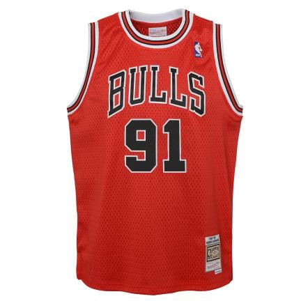 Kids M&N Chicago Bulls Swingman Jersey Dennis Rodman
