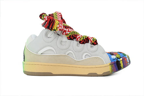 Lanvin Leather Curb White Graffiti