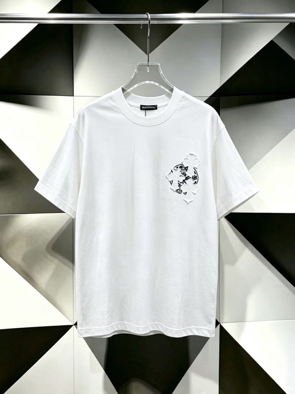 Chrome Hearts Cross Floral Graphic T-Shirt
