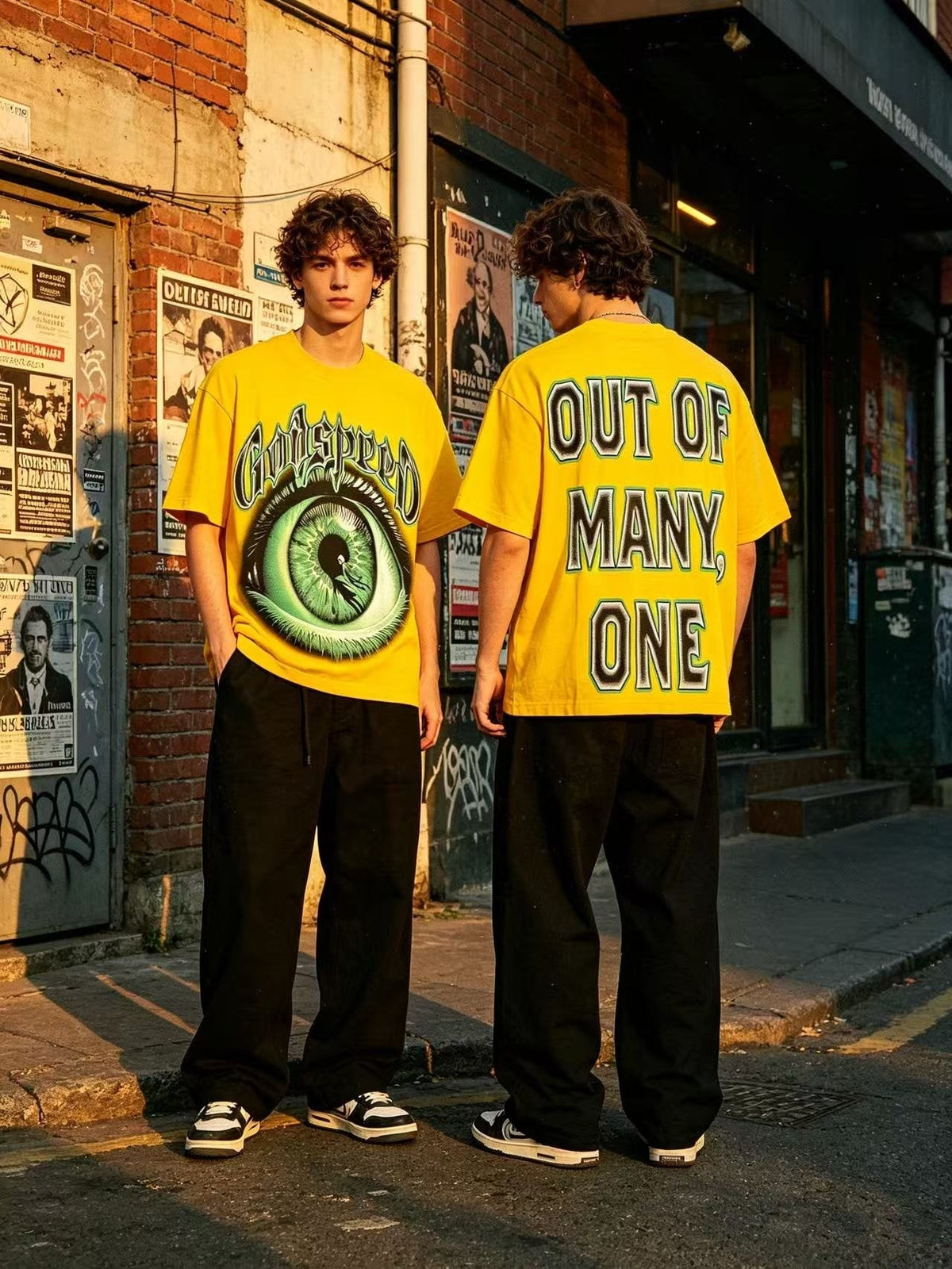 Godspeed Out of Many One Eye Graphic T-Shirt