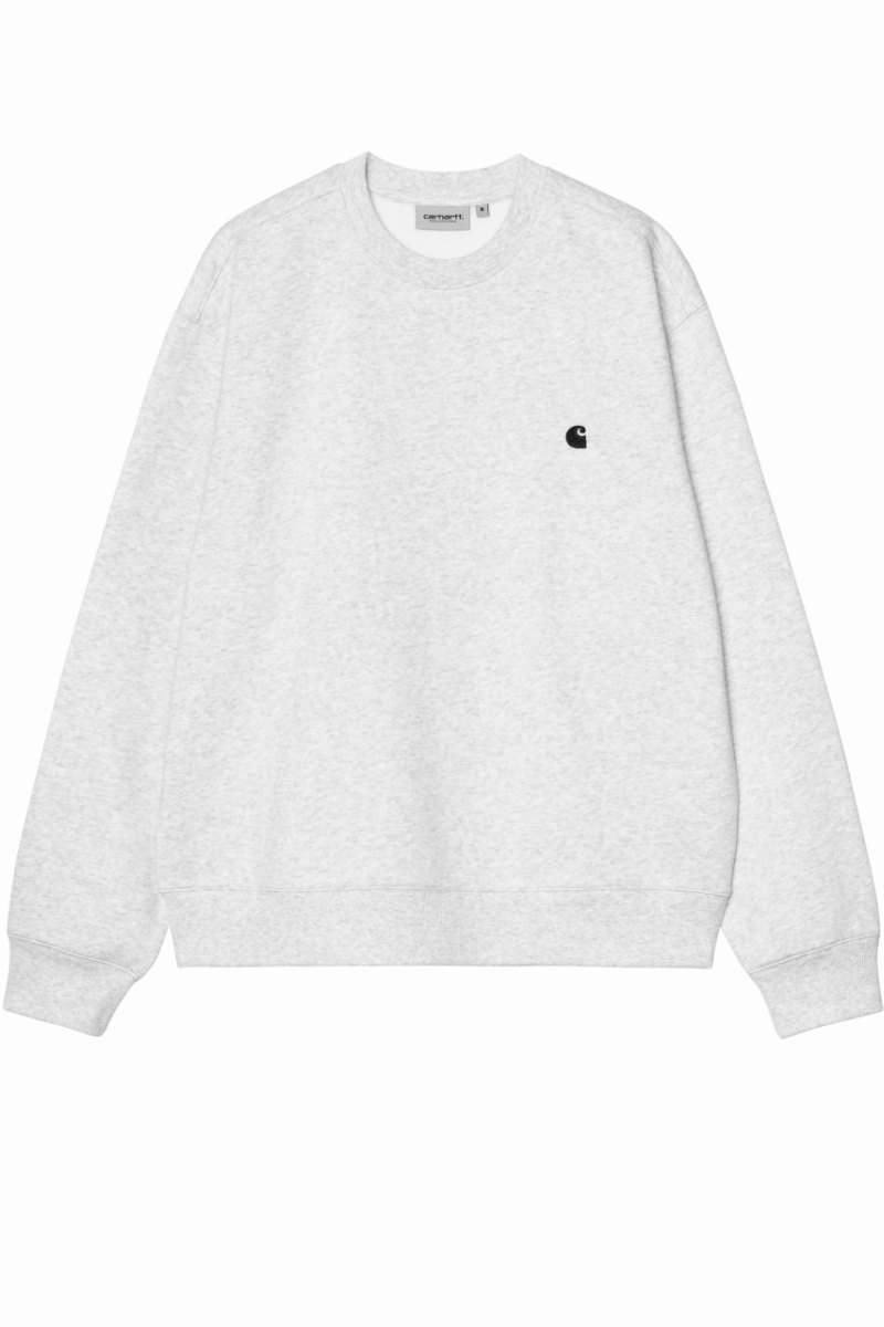 CARHARTT WIP MACK SWEAT Ash Heather / Black