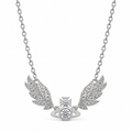 Vivienne Westwood Style Angel Wing Orb Necklace