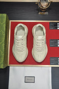 Gucci Off-White Graphic Sneakers - Layered Upper And Thick Treaded Sole