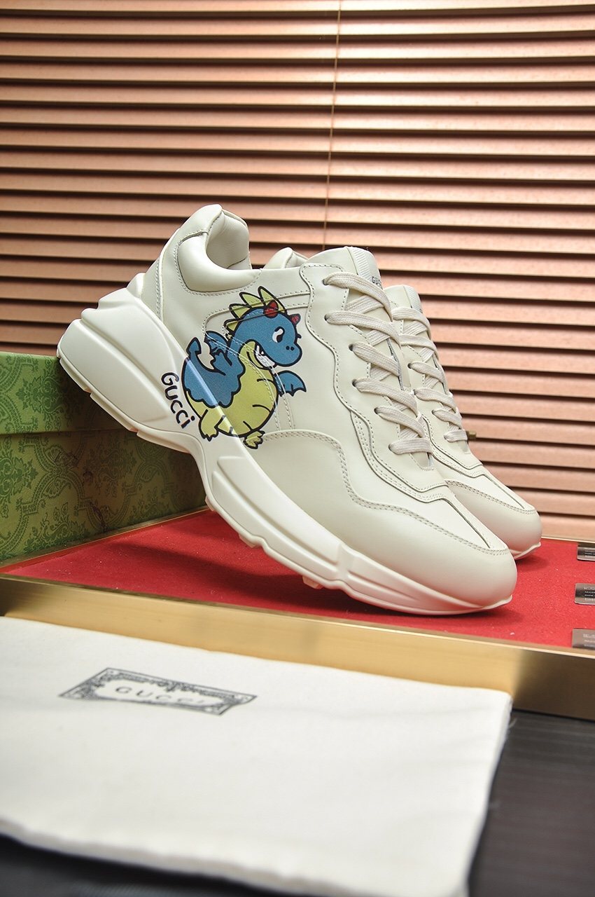 Gucci Dinosaur Graphic Sneakers