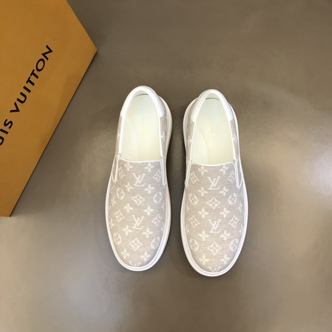 Louis Vuitton Men's Monogram Slip-On Sneakers - Elastic Side Gores