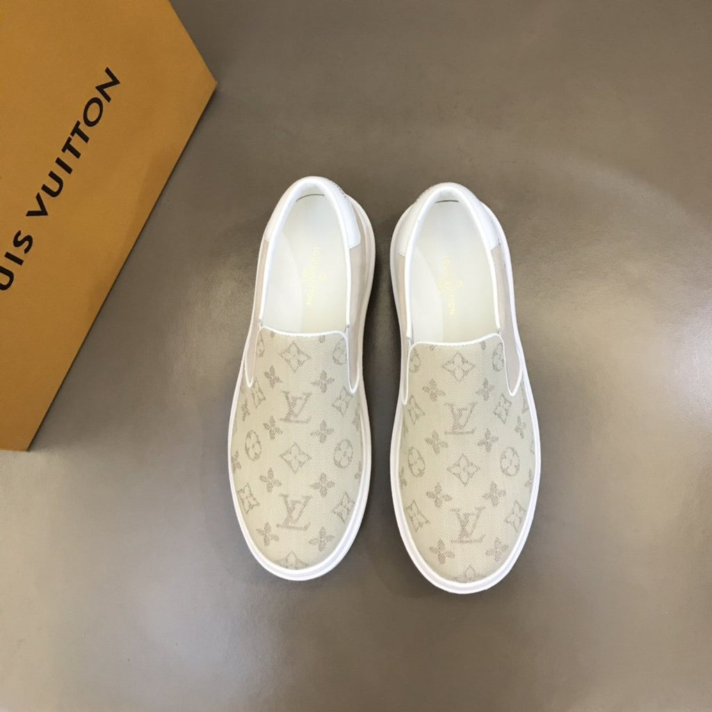 Louis Vuitton Men's Monogram Slip-On Sneakers - Elastic Side Gores