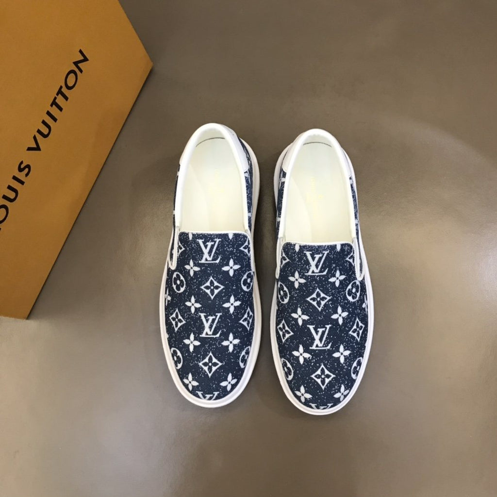 Louis Vuitton Men's Monogram Slip-On Sneakers - Elastic Side Gores