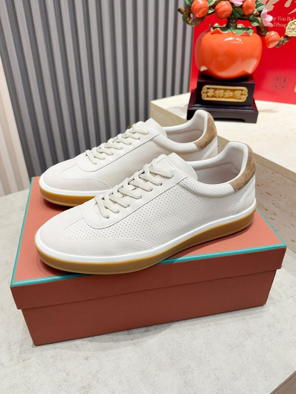 Loro Piana Tennis Walk Low-Top Sneakers