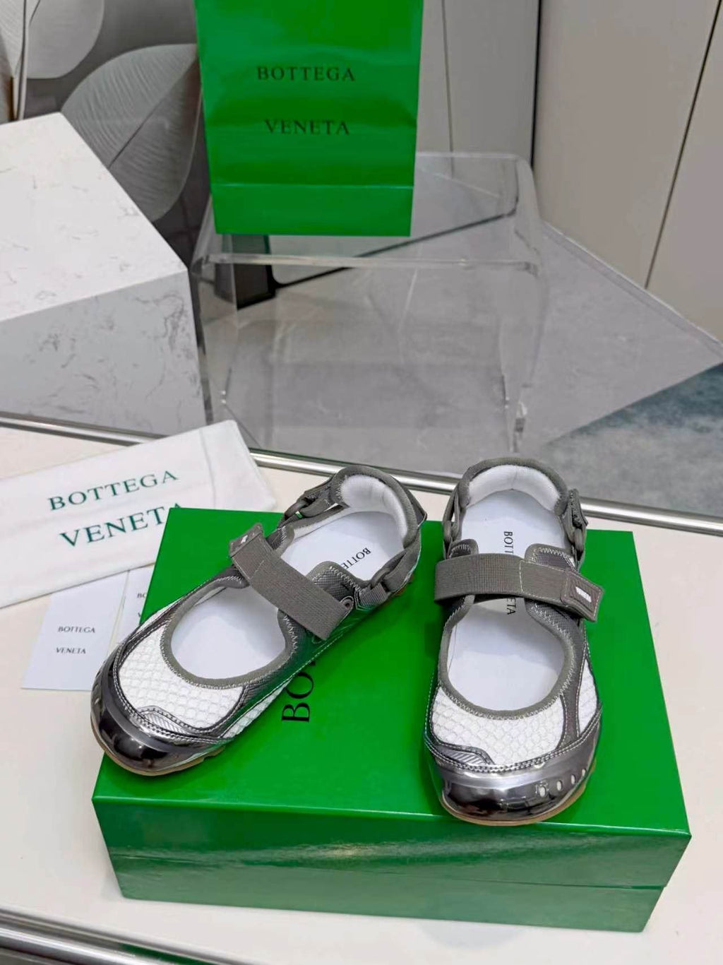 Bottega Veneta Buckled Strap Low-Top Sneakers