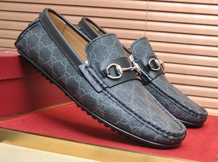 Gucci Monogram Horsebit Loafers