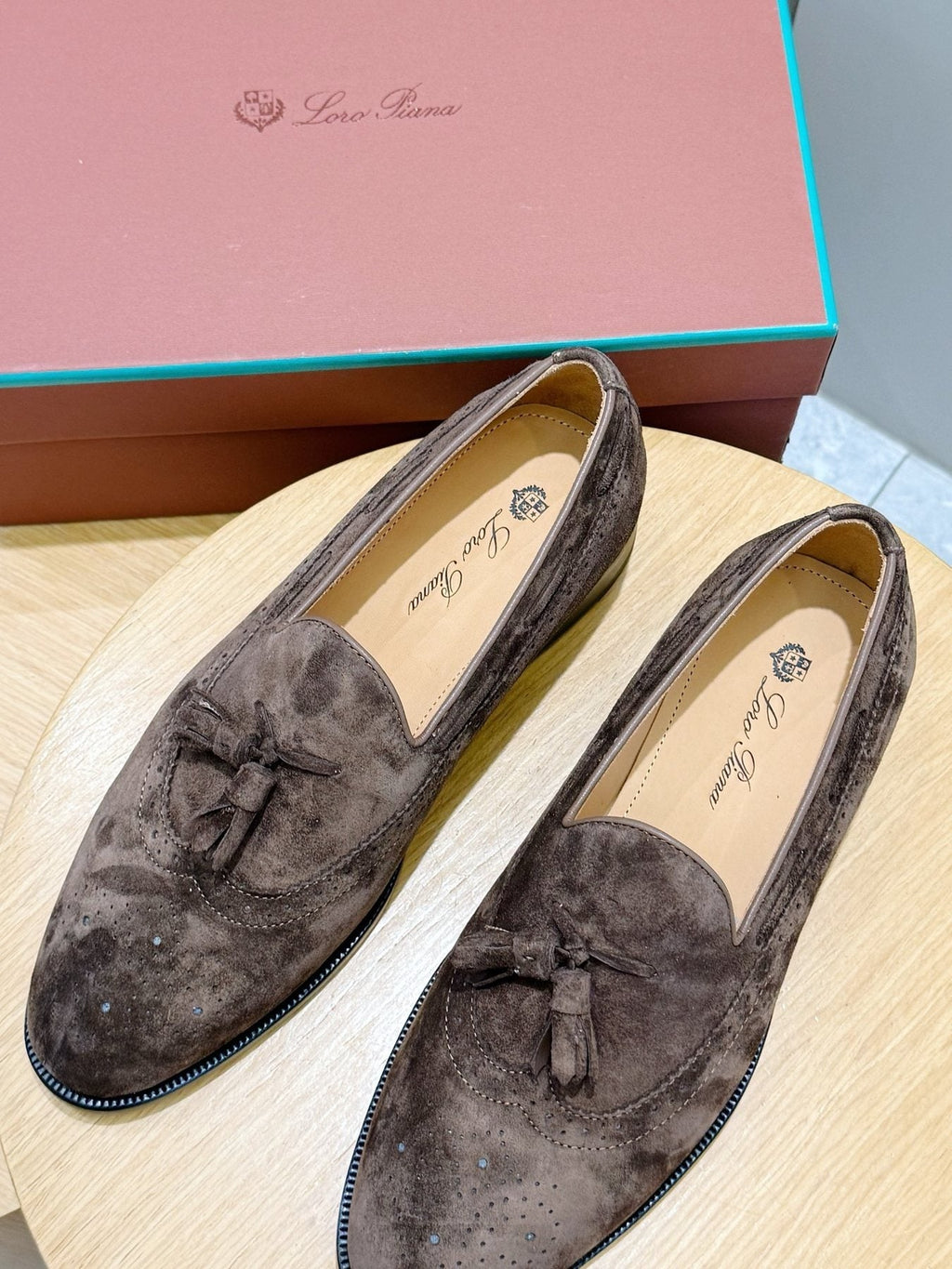 Loro Piana Suede-Look Tassel Loafers
