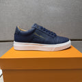 Santoni Textured Low-Top Sneakers