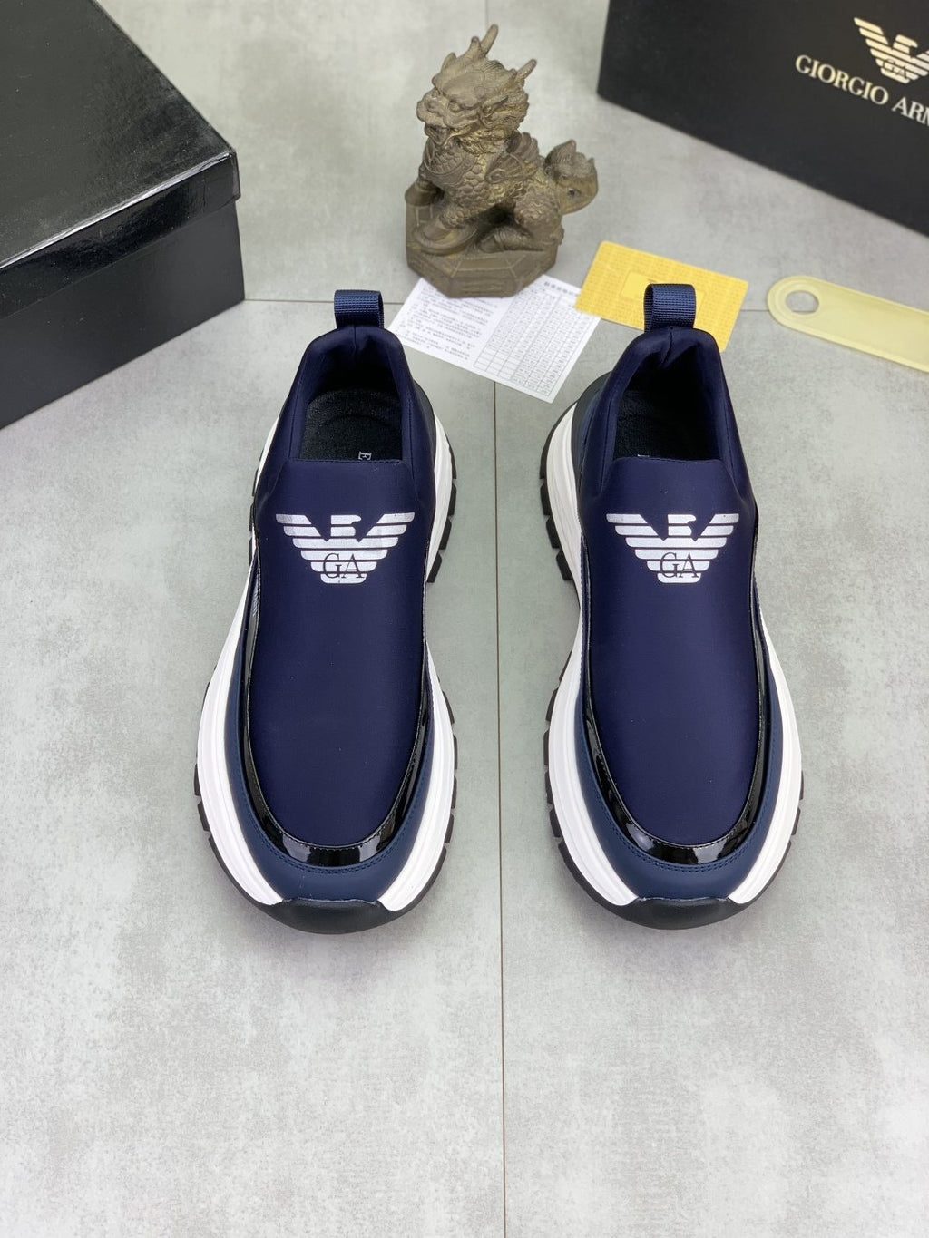 Giorgio Armani Contrast-Sole Slip-On Sneakers