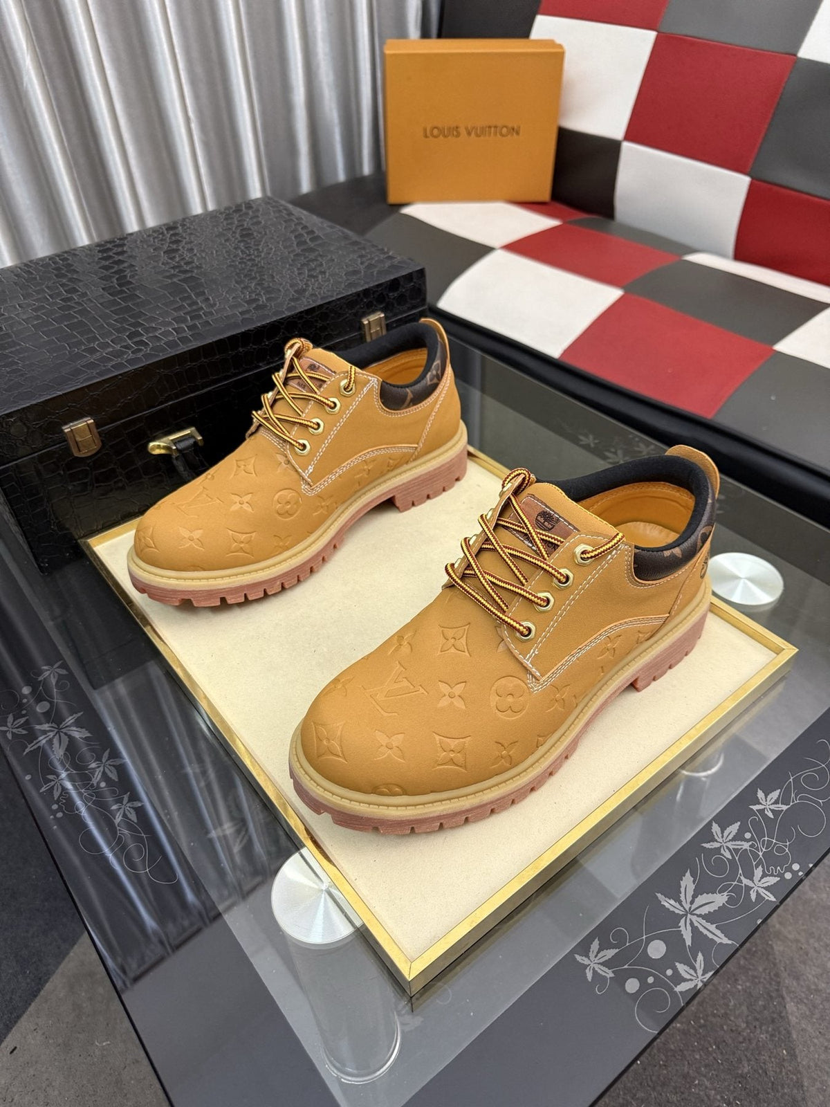 Timberland Patterned Lug Sole Lace-Up Boots