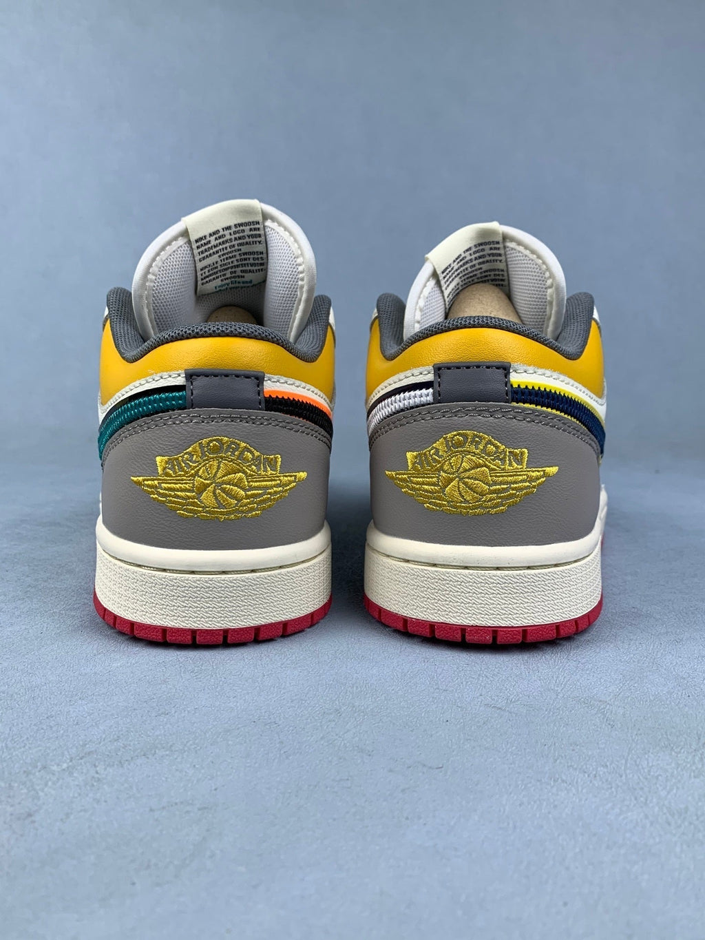 Air Jordan 1 Low Mandarin Duck Sails White Unisex Sneakers HV4511-133